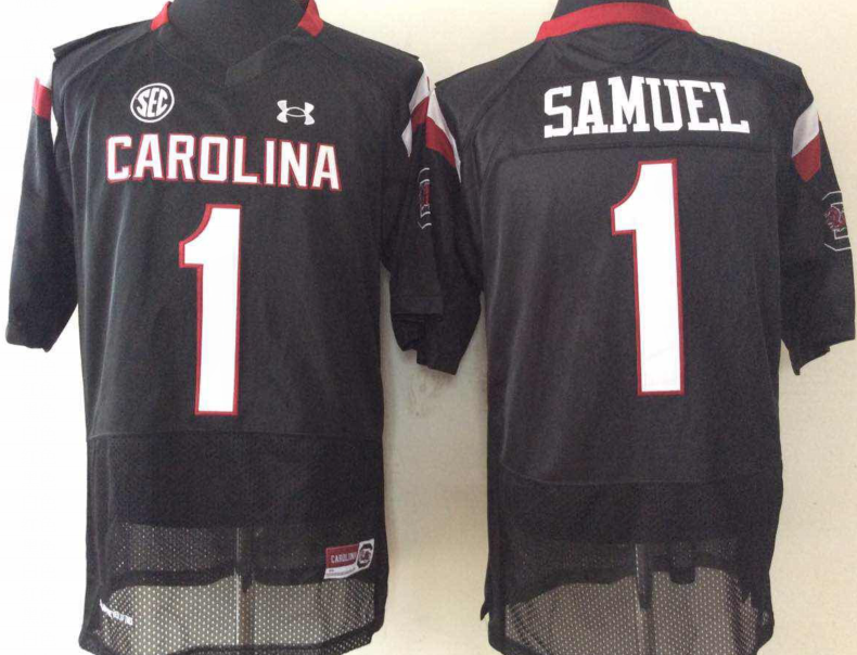 NCAA Men South Carolina Gamecock #1 Black->ncaa teams->NCAA Jersey